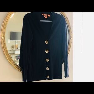 Tory Burch Navy Cardigan Sweater Medium